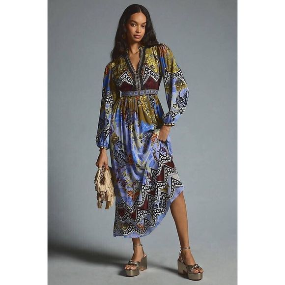 Anthropologie Bhanuni by Jyoti Patterned Maxi Dress - Picture 1 of 6